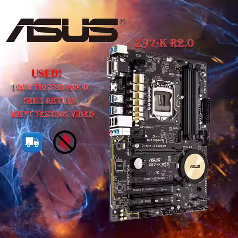 Asus Z97-K R2.0 Desktop Motherboard Z97 Socket LGA 1150 i7 i5 i3 DDR3 32G SATA3 ATX Original disasse