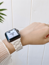 1 件糖果色塑料錶帶適用於 Apple Watch S8 Se/ultra/s7/6/5/4/3/2/s1,兼容 38/40/41/42/44/45/49 毫米,男女通用