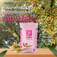 #ยกกระสอบ50kg ปุ๋ย 8-24-24 ตราคนเขียว สะสมอาหาร เร่งดอก บำรุงผล #ปุ๋ยคนเขียว