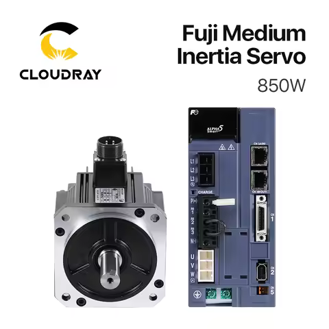 Cloudray Fuji Servo Motor Driver Kits 850W AC 14.01N.m 1500r/min GYL851B6-TG2 Servo Motor + 200-240V