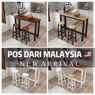 【JTM】 1 x Bar Table Set & 2 x High Bar Stool Chair/ Dining Table Set / Meja Makan / Bar Table / bar 