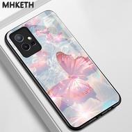 Case For VIVO Y75 5G Y55 5G Y33s 5G Y30 5G Y52T 5G Butterfly Glass