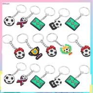 🏠 35pcs Soccer Keychain Small Keychain Decorative Small Keychain Portable Soccer Keychain