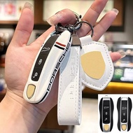 Porsche Key Case For Porsche New Cayenne 718macan Paramela Buckle taycan911 Plug-In Type992 KeyCover