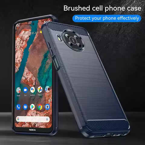Silicone Protective Case For Nokia X10 X20 nokiax10 Shockproof Matte Back Cover for nokia x20 Soft C