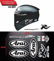 sticker set arai helm/sticker helmet arai