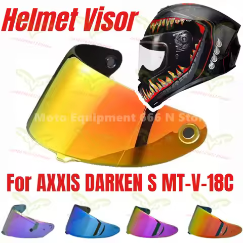 Helmet Visor Lens for AXXIS DARKEN S MT-V-18C Motorcycle Helmet Windshield Shield Helmet Accessories