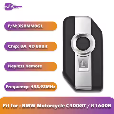 WKK Mortocycle Smart Key for BMW C400GT / R1200GS / K1600B / F750 / F850 8A 4D 80Bit Chip XSBMM0GL 4