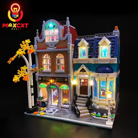MAXCXT LED Light Set For LEGO 10270 Creator Expert Bookshop DIY Decorative Lamp Not Include Lego Bui