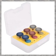(DGHV) Dental Care Set: 6 Mixed Composite Resin Polishing Discs with Spiral Brush Burs in Plastic Bo