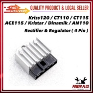 Rectifier Regulator Assy Kriss120 Kriss 120 CT110 CT115 CT Ace 115 Ace115 Kristar Dinamik AN110 AN 1