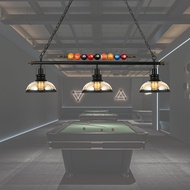 Retro Chandelier Billiards Table Light Fixture Billiard Pendant Light With 3 Glass Shades Special Billiard Ball Decoration Adjustable Hanging Chandelier For Gaming Room Living Room Bar Table Dining Room