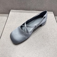 New cross-strap small CK ballet shoes, low-heeled Mary Jane shoes for women