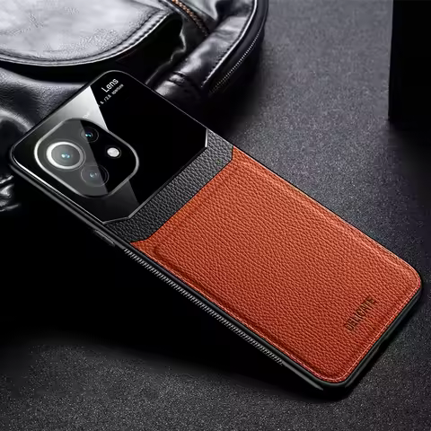 for xiaomi 11 lite case silicone shockproof leather phone cases for xiomi mi11 xiaomi mi 11 lite ne 