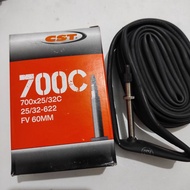 CST 700c BICYCLE INNER TYRE SIZE 700x25 CAN BE UP TO 700x32 SMALL PRESTA VALVE 60MM OR 6CM LENGTH