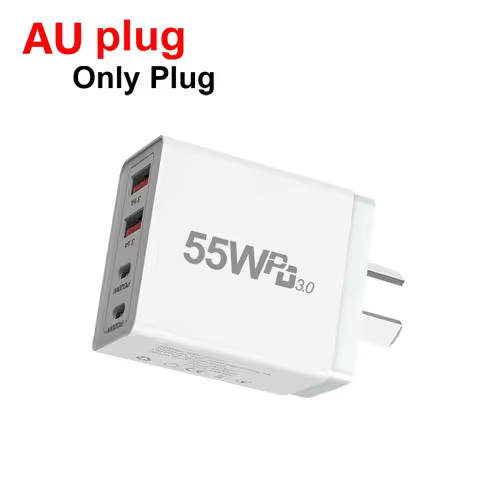 Plug EU AU UK US USB Charger Fast Charger QC3.0 Type C PD Mobile Phone Charging Adapter for iPhone S