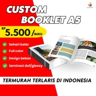 Print Booklet A5 Portrait/Landscape Premium Custom | Print Company Profile, ComPro, Magazine, Catalo