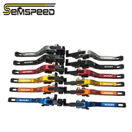 SEMSPEED 6 สีรถจักรยานยนต์CNCปรับพับยืดเบรคคลัทช์จับก้านสำหรับYamaha Aerox NVX 155 150 125 NVX155 Ae