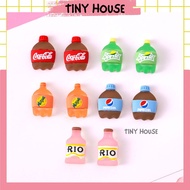 Fridge decorative magnets shaped like mini coke, pepsi water bottles,... (1 piece) T7A4