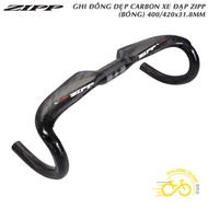 Carbon ZIPP road Bike Flat Curved Handlebar 400 / 420 x 31.8mm (Glossy)