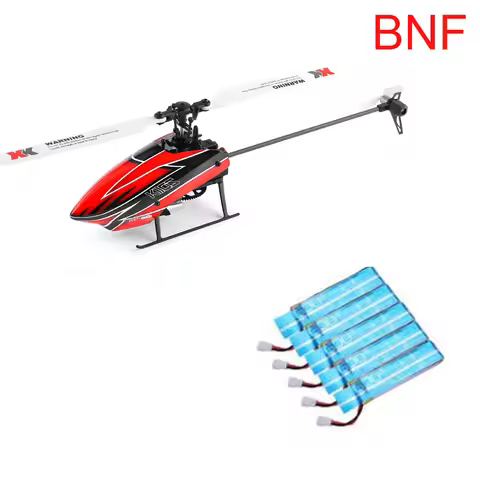 WLtoys XK K110S BNF +5PCS 520mAh Battery +Charger 6CH Brushless 3D 6G System RC Helicopter Without T