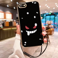 HP Casing For OPPO A71 A71K Case Evil Expression Pattern Casing HP Casing Layered Strap Casing Silic