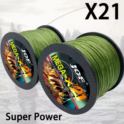 JOF X21 Strong 300M 21Strand Weaves PE Braided Fishing Line 27-212LBS Multifilament 21 Braid Wire Ca