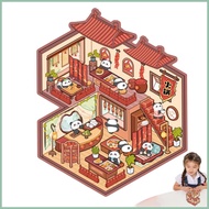 3D Miniature Scene Stickers 3D House Scene Stickers 3D Landscaping Stickers House Scene Sticker for 