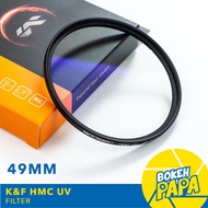 K&F 49mm MC UV Filter ชิ้นแก้ว Japan ( ฟิลเตอร์ ขนาดบางเป็นพิเศษ ) ( 49 mm ) Multi Coated HMC Filter