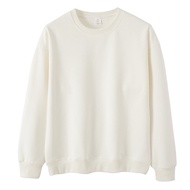 Melades Wear 600G Brown Fleece Lining Thickened Sweatshirt Autumn Winter Loose Casual All-Match Top