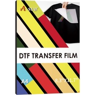 【DTF】A-SUB DTF Transfer Film-30 Sheets A4 DTF Film,Double Sided Matte Direct to Film Transfer Paper,