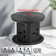 ❈㍿✈▧➳Lifting Desk Power Automatic Pop Up Elevator Socket Tower Socket US UK AU UN Plug Adapter USB T