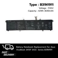 (ส่งฟรี ประกัน 1 ปี) แบตเตอรี่ โน๊ตบุ๊ค Compatible with Asus VivoBook S413F S433 Series B31N1911 ส่ง