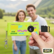 Mini Keychain Digital Camera with Filters, Pocket Travel Vlog Cam, Retro Green Gift for Friends Kame