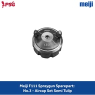 Meiji F111 Spraygun Spare Part: No.3 - Semi Tulip Aircap Set