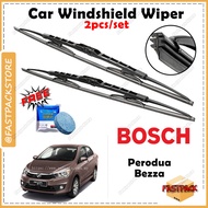 For Perodua Bezza BOSCH ADVANTAGE Wiper Front FREE Windshield Tablets Wiper Cermin Kereta DIY Origin