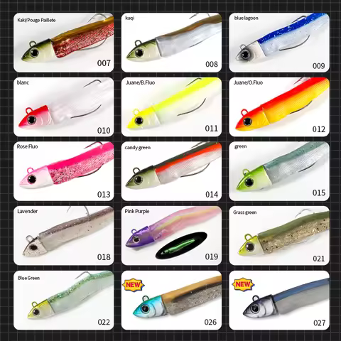Hunthouse Fishing Barre T. Minnow Lure 7g/12g/25g/40g/60g/90g/120g JIgging Head Soft Silicone Bait W
