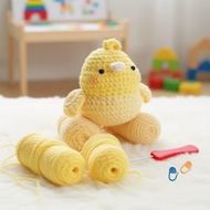 Beginner Crochet Tool Kit | Amigurumi Starter Set with Yarn, Hooks, Tutorials | Kids & Adults  Kit A