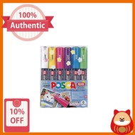 [In Stock] Mitsubishi Posca Color Paint Markers Set, Water-Based Pen PC1M6C
