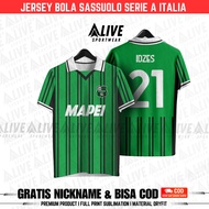 NEWEST SASSUOLO FOOTBALL JERSEY/NEW 2025 JAY IDZES SERIES A ITALY FREE NAME AND BACK NUMBER