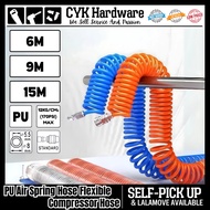 PU Air Spring Hose Flexible Air Hose Spring Pipe Air Tube Compressor Hose Angin Tools Mechanic Tools