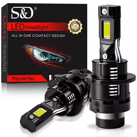 S&D 2PCS D2S D4S D2R D4R LED Headlight Canbus HID LED Headlamp Bulbs 200W 60000LM Car Lights Plug&Pl