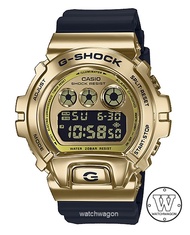 [Watchwagon] Casio G-Shock GM-6900G-9 Gold Plated Metal Forged Cover Black Resin Band Unisex Sports Fashion Watch GM-6900 GM6900 GM-6900G-9DR