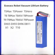 New Original ECOVACS Vacuum Cleaner Battery Parts T5 T8 T9 T10 XI X2 DX93 DX96 High Quality Life App