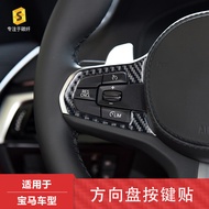 Suitable for Bmw5Department G30Car Interior Modification Steering Wheel Left and Right Buttons Epoxy