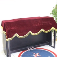 Golden Velvet Electric Piano Cover 88-Key Anti-Dust Cover Universal Piano Cover Electronic Piano Cloth Half-Cloak Piano Cover Cover Cloth Cover Towel