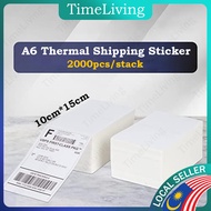 2000pcs Thermal Sticker A6 Paper Roll Fold Stack Airway Bill Sticker Thermal Label AWB Consignment Note 订单打印纸 TS01A