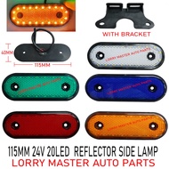 J115S13 115MM 24V 20LED REFLECTOR SIDE LAMP