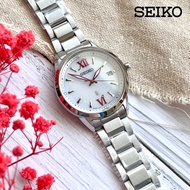 [Original] Seiko Lukia SUT387J1 Sapphire Women Watch with Solar Power and Silver Stainless Steel