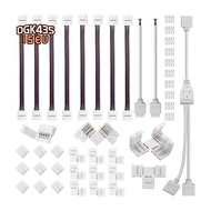 5 Pin LED Strip Connector Kit Plastic LED Strip Connector for 12Mm RGBW LED Strip Connection Include